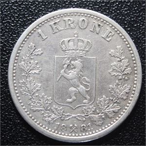 1 krone 1881 kv. 1++