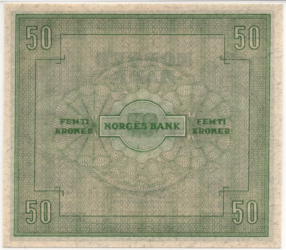 50 kroner 1945 A.4617517. Kv.0