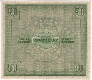 50 kroner 1945 A.4617517. Kv.0