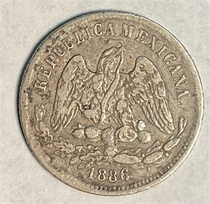 Mexico 25 centavos 1886 kv 1