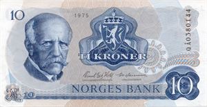 10 kroner 1975 QÅ erstatning