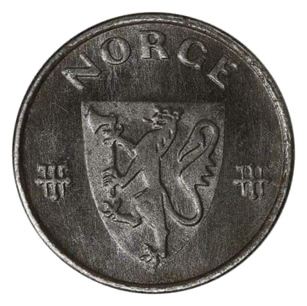 5 øre 1945 Haakon VII. Kv.0/prakt