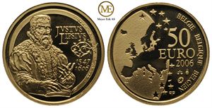 50 euro 2006 Belgia. Jusuts Lipsius. Proof