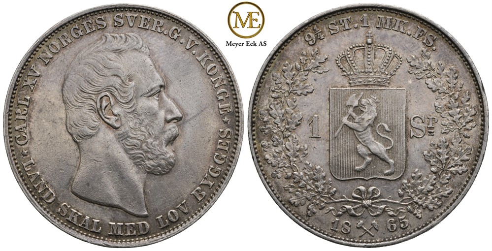 Speciedaler 1865 Carl XV. Kv.01