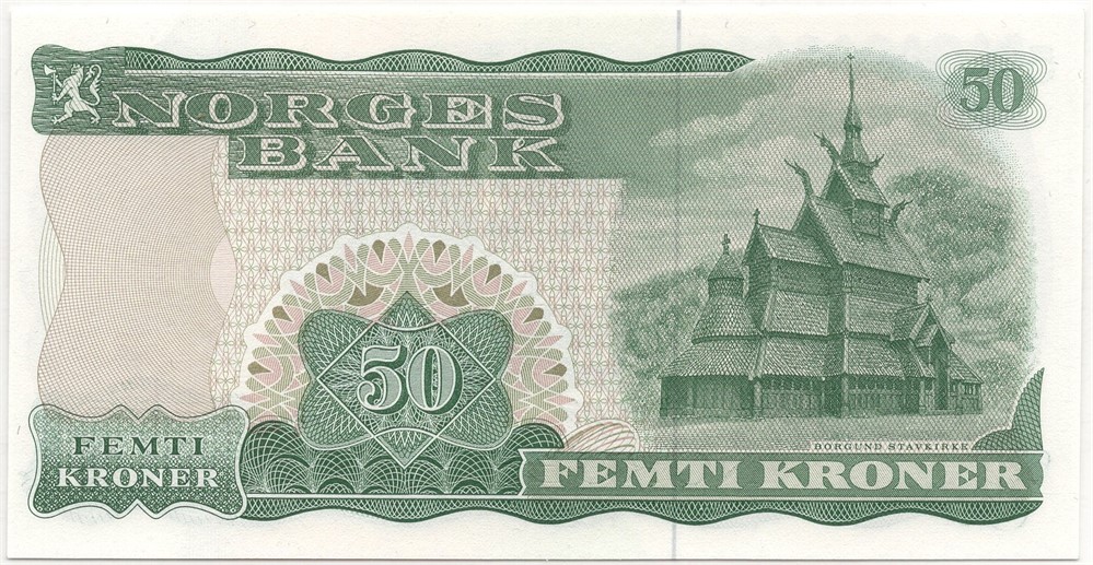 50 kroner 1980 Z.0386258 erstatningsseddel. Kv.0