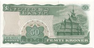 50 kroner 1980 Z.0386258 erstatningsseddel. Kv.0