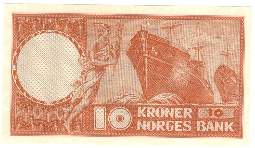 10 kroner 1954 E.1903075. Kv.0