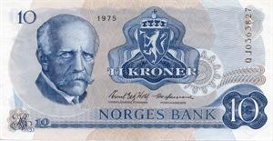 10 kroner 1975 QJ erstatning