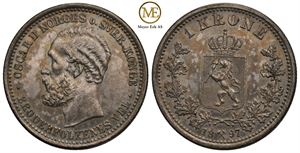 1 krone 1897 Oscar II. Kv.0/01