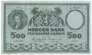 500 kroner 1973 A.4666395. Kv.1-