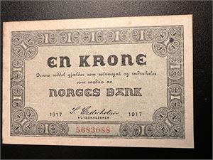 1 krone 1917 kv. God 01