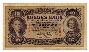 10 kroner 1940 Æ