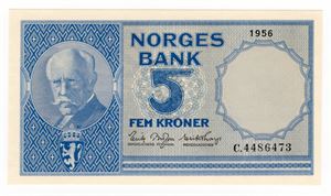 5 kroner 1956 C
