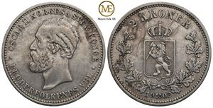 2 kroner 1902 Oscar II. Kv.1/1+