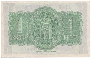 1 krone 1942 A.341276. Kv.1+/01
