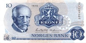 10 kroner 1975 QP erstatning