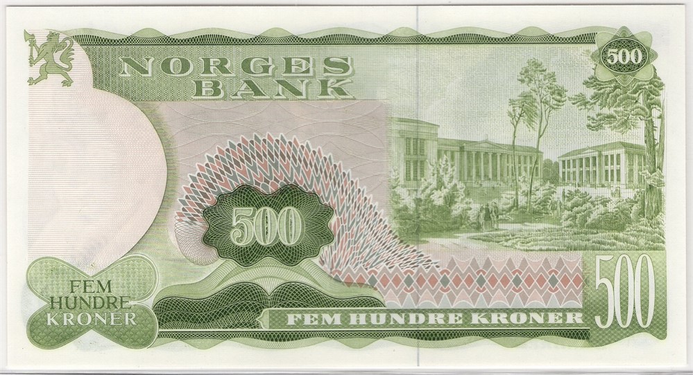 500 kroner 1978 Z.0037033 erstatningsseddel. Kv.0