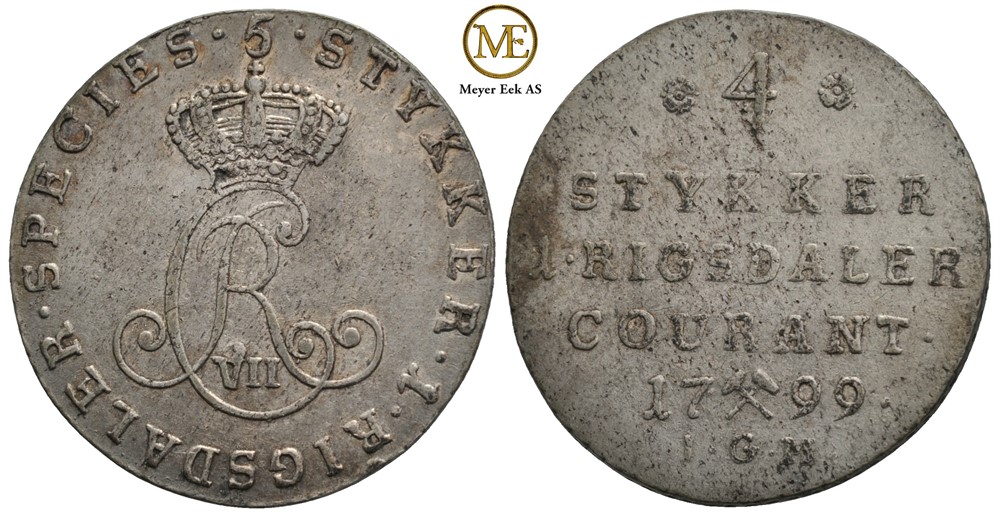 24 skilling 1799 Christian VII. Kv.1+
