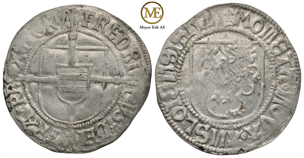 Skilling 1525, Oslo Frederik I (1524-1533) Kv.01