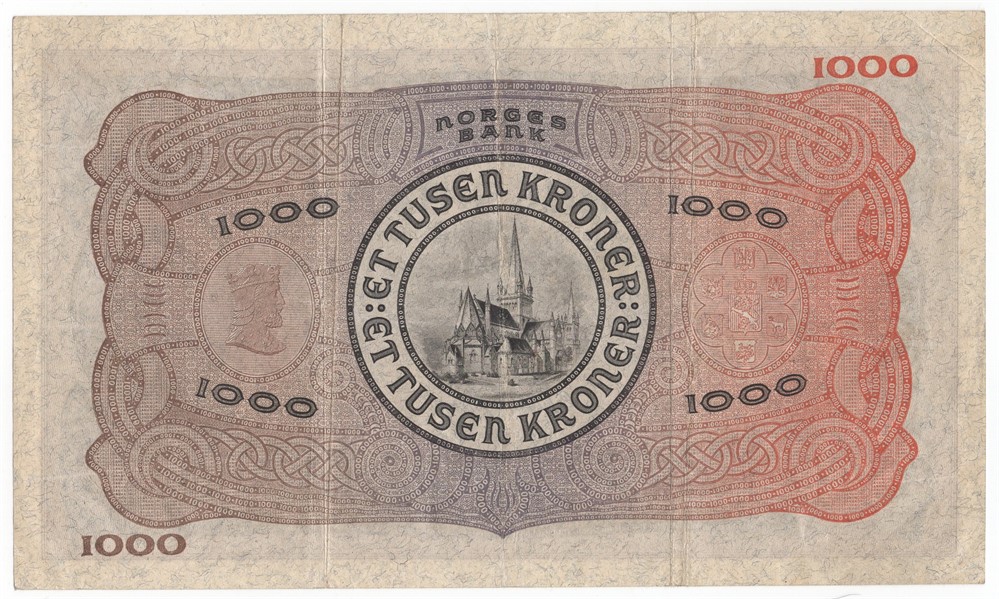 1000 kroner 1943 A.0871667. Kv.1/1+
