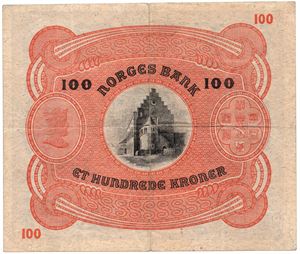 100 kroner 1940 B.6900065. Kv.1