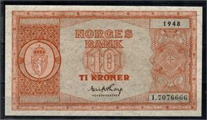 10 krone 1948 I kv. 01