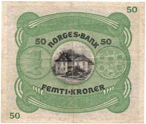 50 kroner 1938 B.6105146. Kv.1