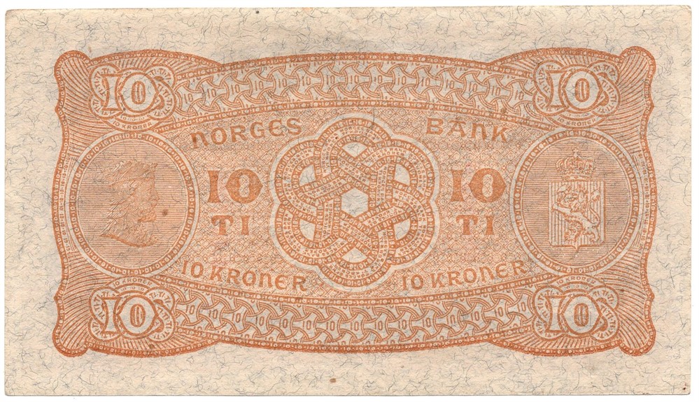 10 kroner 1919 G.8009695. Kv.1+/01