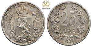 25 øre 1902 Oscar II. Kv.01