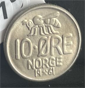 10 øre 1961 Kv.0