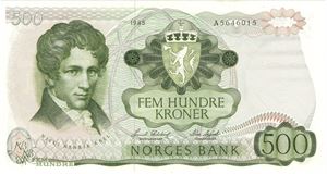 500 kroner 1985 A.5646015. Kv.0/01