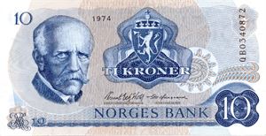 10 kroner 1974 QB erstatning