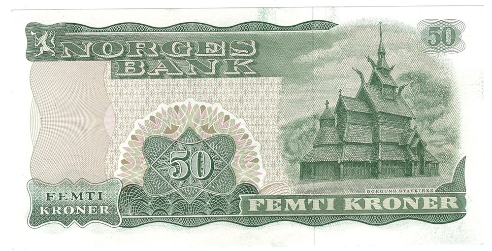 50 kroner 1982 Z.0478230. Erstatningsseddel. Kv.0