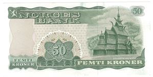 50 kroner 1982 Z.0478230. Erstatningsseddel. Kv.0
