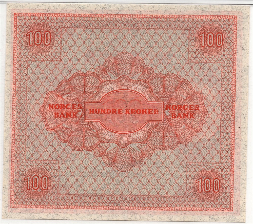 100 kroner 1945 A.6692770. Kv.01