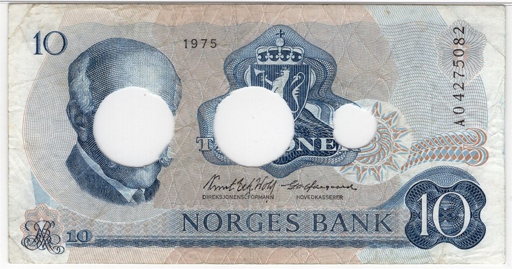 10 kroner 1975 AO. Makkulert?