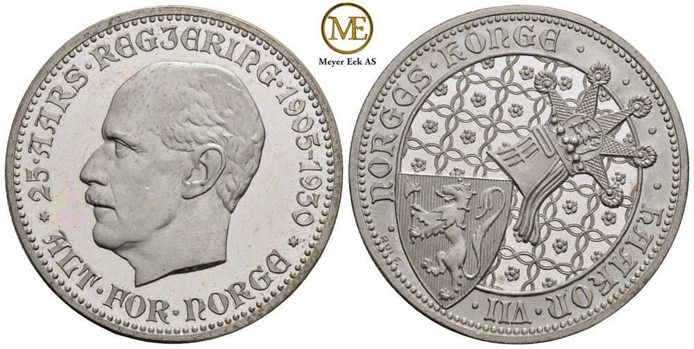 25 års regjering 1930 Haakon VII. Kv.0