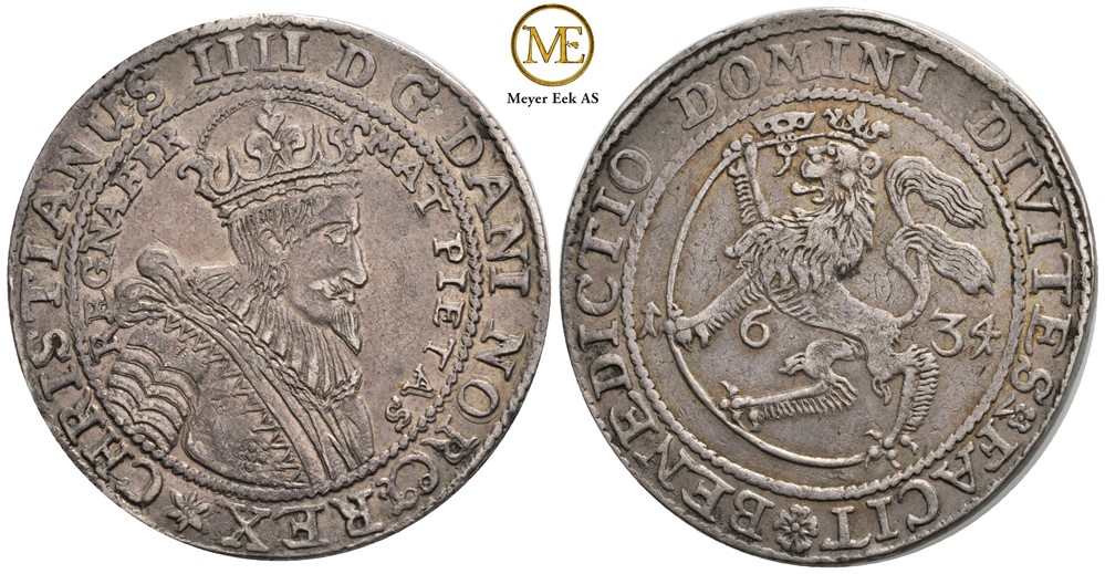 Speciedaler 1634 Christian IV. Kv.1+