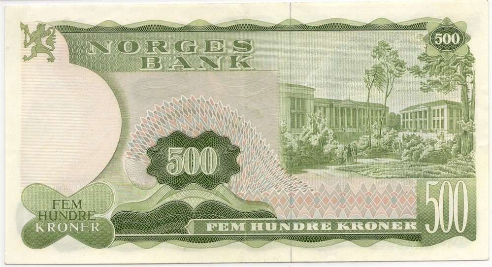 500 kroner 1985 Z.00977366 erstatningsseddel. Kv.1+/01