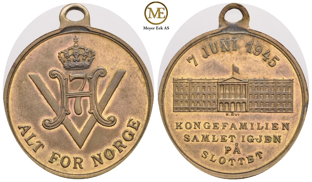 Haakon VII gjenforeningen 7 Juni 1945. Kv.01