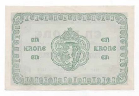 Norge 1 krone 1917 F kv. 01