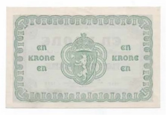 Norge 1 krone 1917 F kv. 01