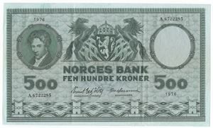 500 kroner 1976 A.6722285. Kv.1/1+