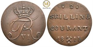 2 skilling 1811 Frederik VI. Kv.1+