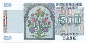 500 kroner 1991. Kv.0