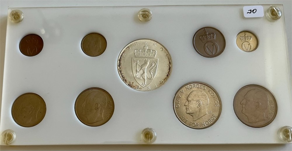 Myntsett 1964 Coins of Norway. Kv.0