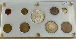 Myntsett 1964 Coins of Norway. Kv.0