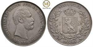 Speciedaler 1861 Carl XV. Kv.1+