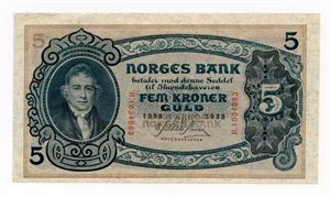 5 kroner 1938 R