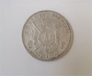 Frankrike 5 francs 1868 A